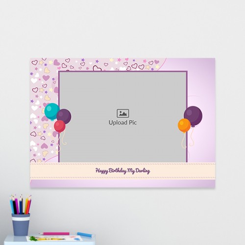 Birthday Balloons Design: Landscape Acrylic Photo Frame with Image Printing – PrintShoppy Photo Frames