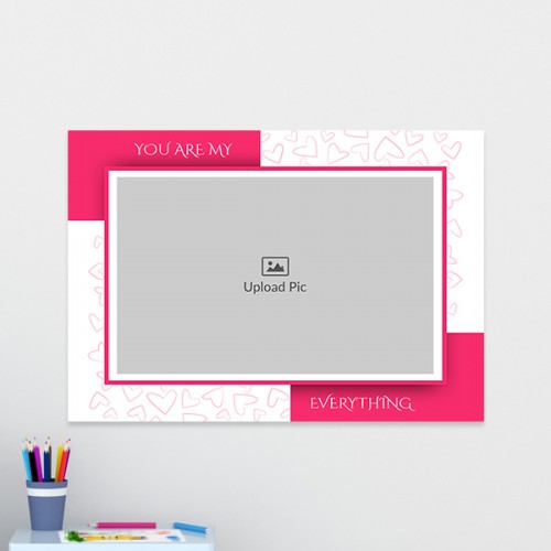 You Are My Everything with Love Sketch Design: Landscape Acrylic Photo Frame with Image Printing – PrintShoppy Photo Frames