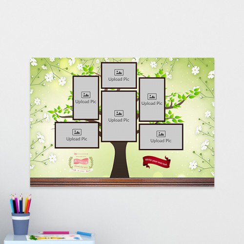 Family Tree Design: Landscape Acrylic Photo Frame with Image Printing – PrintShoppy Photo Frames