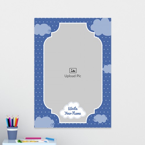 Sky and Clouds with Feather Appear Quotation Design: Portrait Acrylic Photo Frame with Image Printing – PrintShoppy Photo Frames
