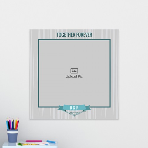Together Forever Design: Square Acrylic Photo Frame with Image Printing – PrintShoppy Photo Frames
