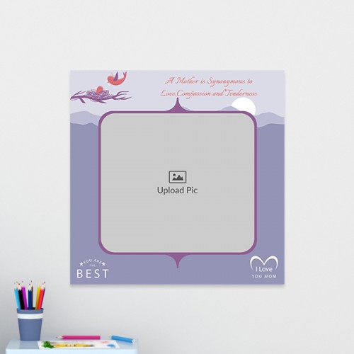 You are the Best Mom Theme: Square Acrylic Photo Frame with Image Printing – PrintShoppy Photo Frames