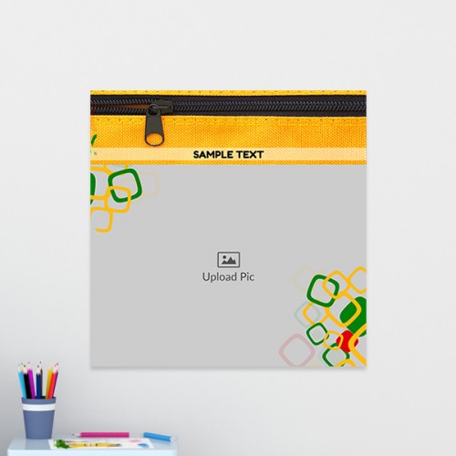 Abstract Theme with Yellow Background: Square Acrylic Photo Frame with Image Printing – PrintShoppy Photo Frames