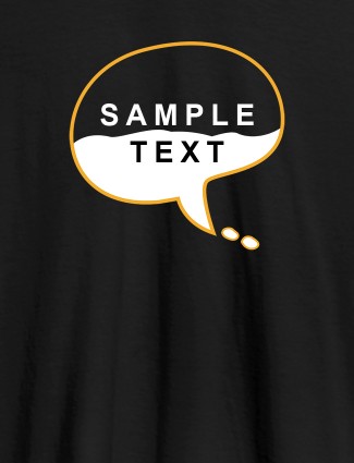 Personalised Unique Mens T Shirt Design With Name Black Color