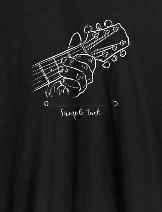 Unplugged Theme with Text On Black Color Men T Shirts with Name, Text, and Photo