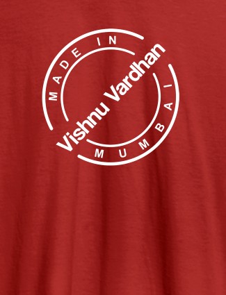 Funny Unique Personalised Mens Printed T Shirt Red Color