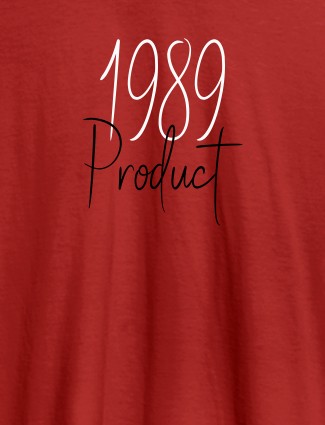 Established on Year On Red Color Men T Shirts with Name, Text, and Photo