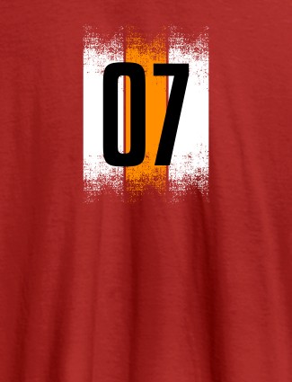 Your Favorite Number On Red Color Personalized Tshirt