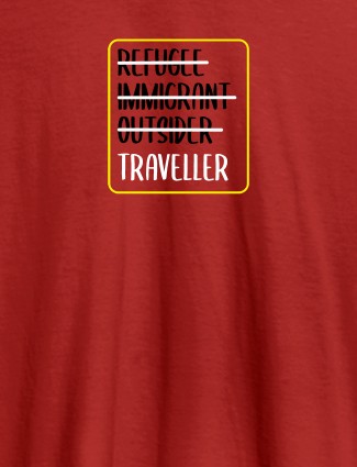 Your Own Word On Red Color Personalized T-Shirt