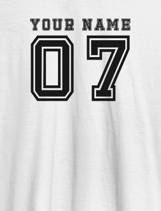 Printed Mens T Shirt Design With Your Name White Color