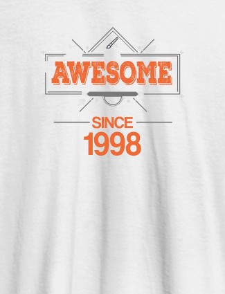 Awesome Since Personalized Mens T Shirt White Color
