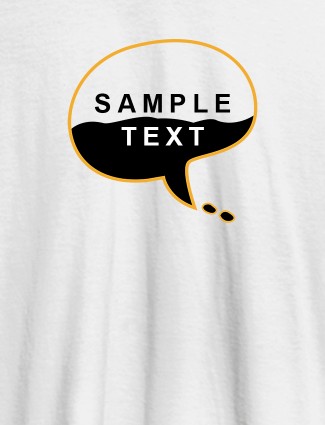 Personalised Unique Mens T Shirt Design With Name White Color