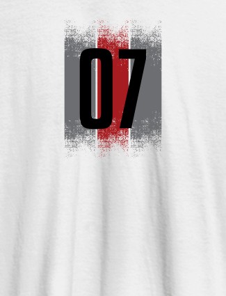 Your Favorite Number On White Color Personalized Tshirt