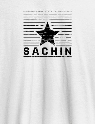 The Star with Your Name On White Color Customized Tshirt for Men
