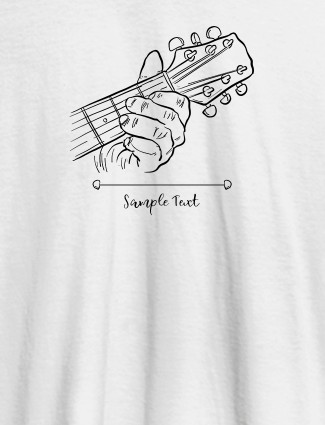 Unplugged Theme with Text On White Color Men T Shirts with Name, Text, and Photo