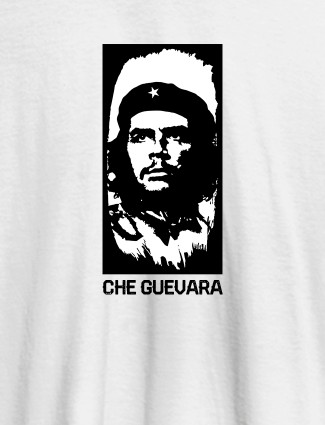Che Guevera On White Color Customized Men Tees