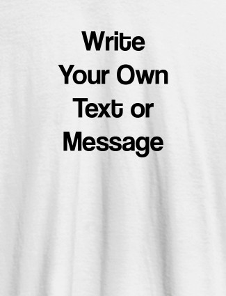 Pocket Text On White Color Customized Women T-Shirt