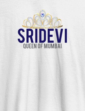 Queen of City Name and Text On White Color Women T Shirts with Name, Text, and Photo