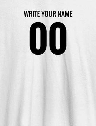 Name and Number On White Color Women T Shirts with Name, Text, and Photo