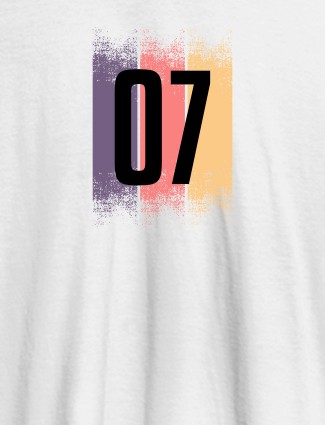 Your Favorite Number On White Color Customized Women T-Shirt