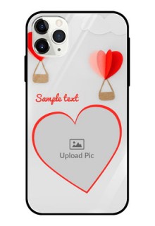 Apple iPhone 11 Pro Max Custom Glass Mobile Case  - Parachute Love Design