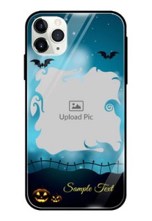 Apple iPhone 11 Pro Max Custom Glass Phone Case  - Halloween frame design
