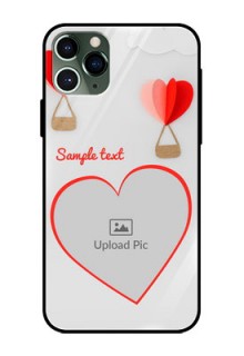 Apple iPhone 11 Pro Custom Glass Mobile Case  - Parachute Love Design