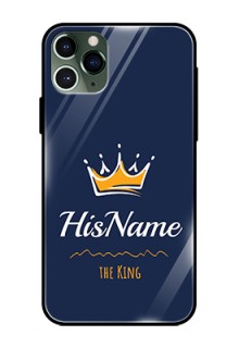 Iphone 11 Pro Glass Phone Case King with Name
