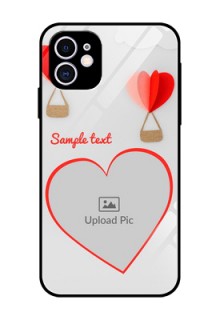 Apple iPhone 11 Custom Glass Mobile Case  - Parachute Love Design