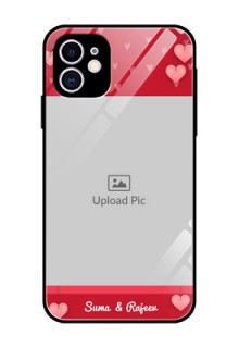 Apple iPhone 11 Custom Glass Phone Case  - Valentines Day Design