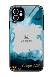 Apple iPhone 11 Custom Glass Phone Case  - Halloween frame design