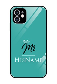 Iphone 11 Custom Glass Phone Case Mr with Name