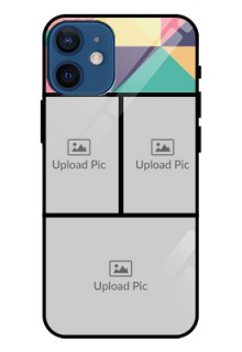 Iphone 12 Mini Custom Glass Phone Case  - Bulk Pic Upload Design