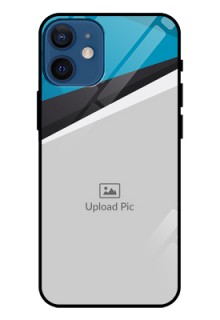 Iphone 12 Mini Photo Printing on Glass Case  - Simple Pattern Photo Upload Design