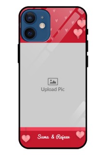 Iphone 12 Mini Custom Glass Phone Case  - Valentines Day Design