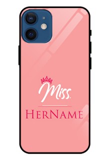 Iphone 12 Mini Custom Glass Phone Case Mrs with Name