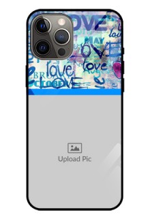 Iphone 12 Pro Max Custom Glass Mobile Case  - Colorful Love Design