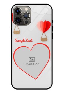 Iphone 12 Pro Max Custom Glass Mobile Case  - Parachute Love Design