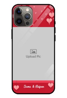 Iphone 12 Pro Max Custom Glass Phone Case  - Valentines Day Design