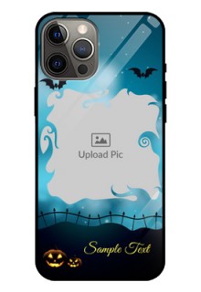 Iphone 12 Pro Max Custom Glass Phone Case  - Halloween frame design