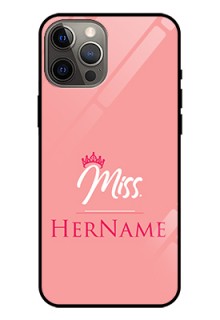 Iphone 12 Pro Max Custom Glass Phone Case Mrs with Name