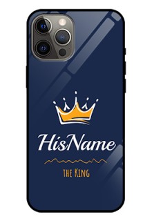 Iphone 12 Pro Max Glass Phone Case King with Name