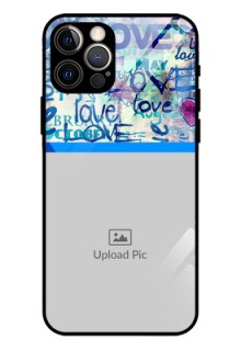 Iphone 12 Pro Custom Glass Mobile Case  - Colorful Love Design