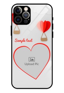 Iphone 12 Pro Custom Glass Mobile Case  - Parachute Love Design