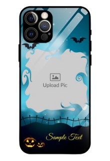 Iphone 12 Pro Custom Glass Phone Case  - Halloween frame design