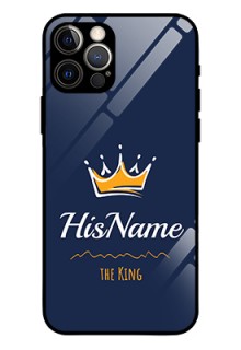 Iphone 12 Pro Glass Phone Case King with Name