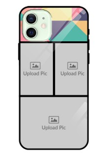 Iphone 12 Custom Glass Phone Case  - Bulk Pic Upload Design