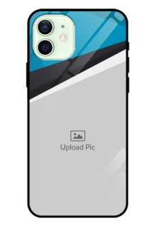 Iphone 12 Photo Printing on Glass Case  - Simple Pattern Photo Upload Design