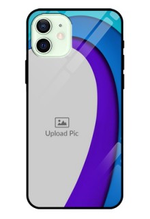 Iphone 12 Photo Printing on Glass Case  - Simple Pattern Design