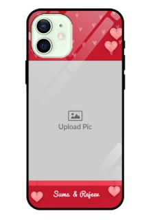 Iphone 12 Custom Glass Phone Case  - Valentines Day Design